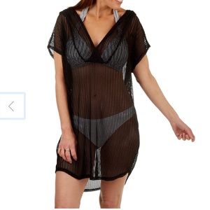 NWOT Jordan Taylor chevron hoodie beach cover up